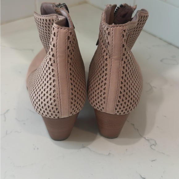 Frye Pink Perforated Ankle Booties - Picture 2 of 6